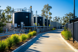 A modern Australian water treatment facility.