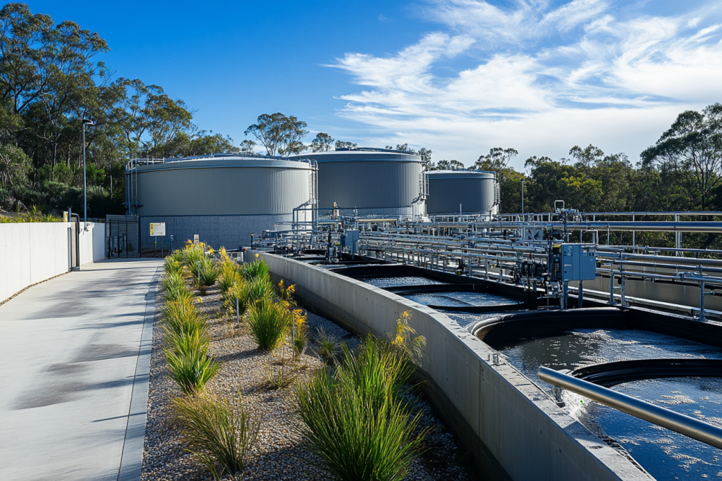 A modern Australian water treatment facility.